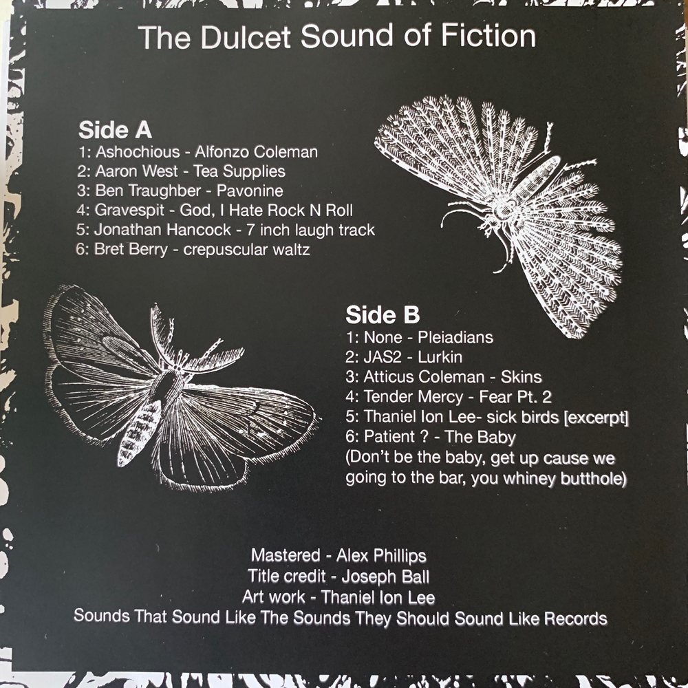 Record cover, back with track list